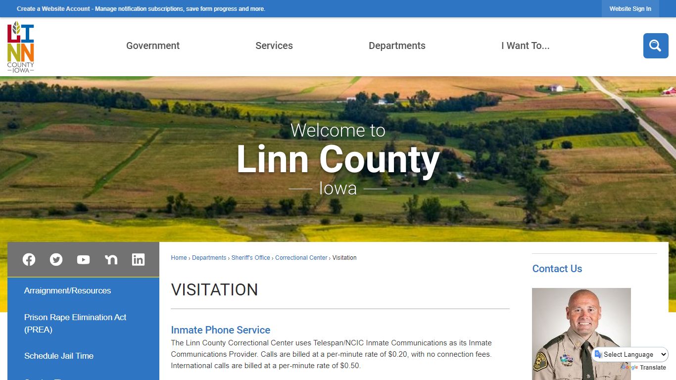 Visitation | Linn County, IA - Official Website